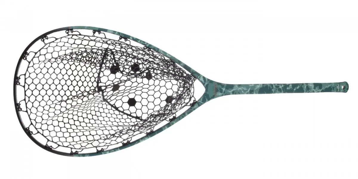 Fishpond Nomad Mid-Length Boat Net Salty Camo 3 Fishpond Nomad Mid-Length Boat Net Salty Camo