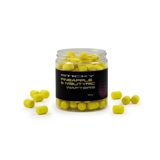 STICKY BAITS Pineapple & N'Butyric Wafters 16mm 3 STICKY BAITS Pineapple & N'Butyric Wafters 16mm